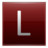 Letter L red Icon